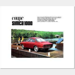 1966 SIMCA COUPE - brochure Posters and Art